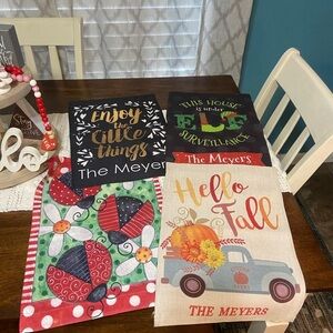 Custom Garden Flags set of 4